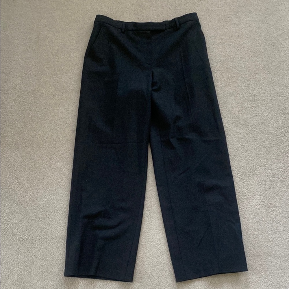 Vintage Armani Collezioni Black Dress Pants Straight-Leg High-Rise